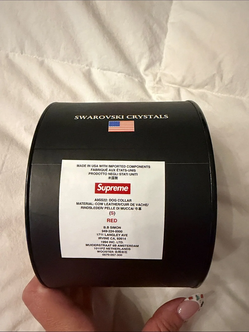 NWT AUTHENTIC SUPREME B.B. Simon dog collar
